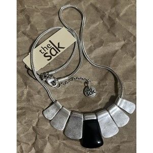 New! The Sak Womens Silver  Collar Necklace Chain Extension 18 Inches